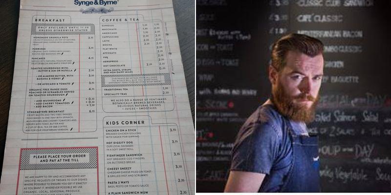 Synge & Byrne Linen Green Dungannon Menu