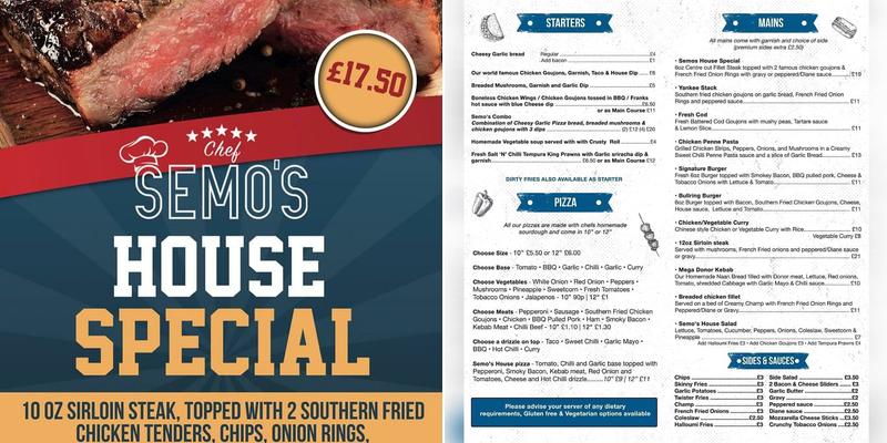 YankeeStar Grillhouse Menu