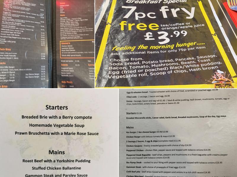 Sizzlin Sausage Diner Menu