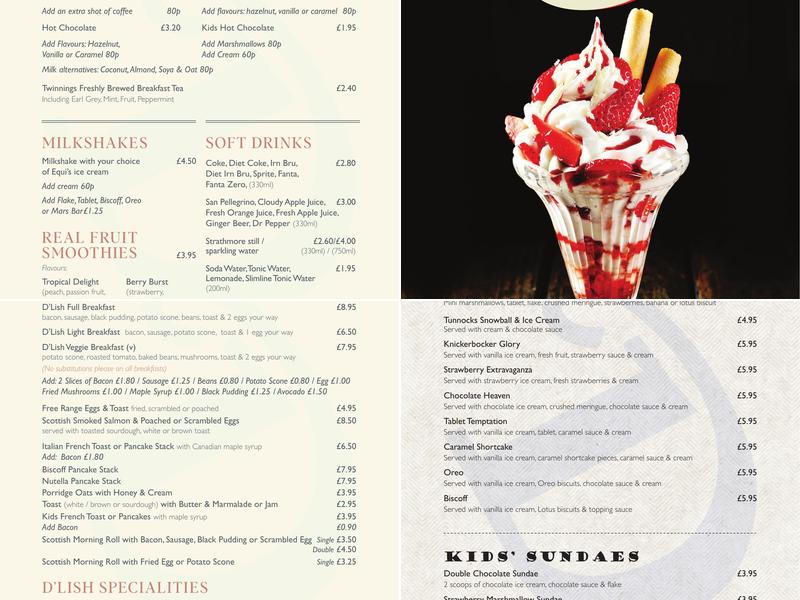 D'Lish Cafe Bistro Menu