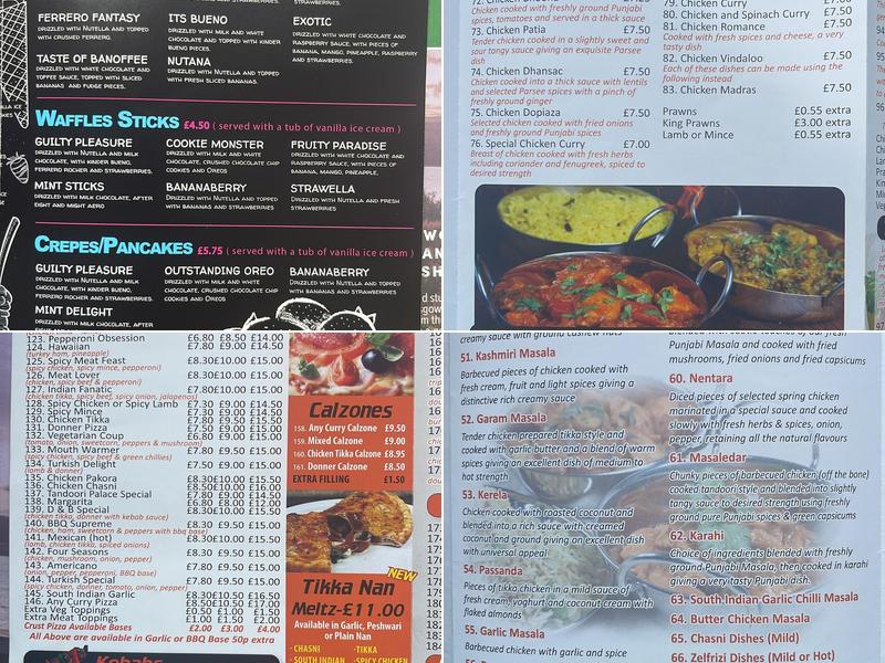Tandoori Palace Carluke Menu