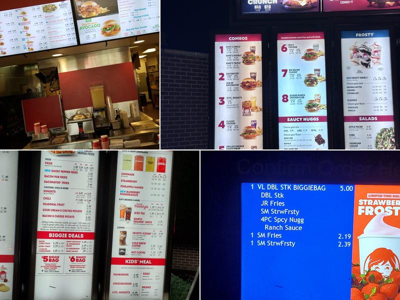 Wendy's Menu