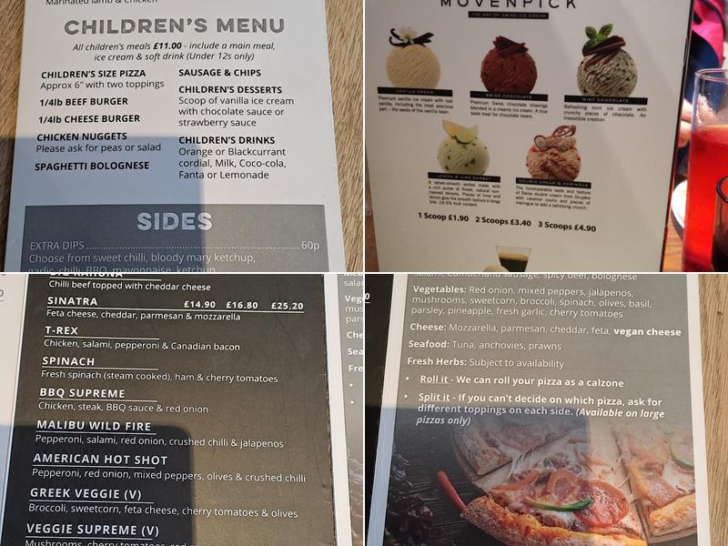 Woodstone Pizza & Flamegrill Keswick Menu