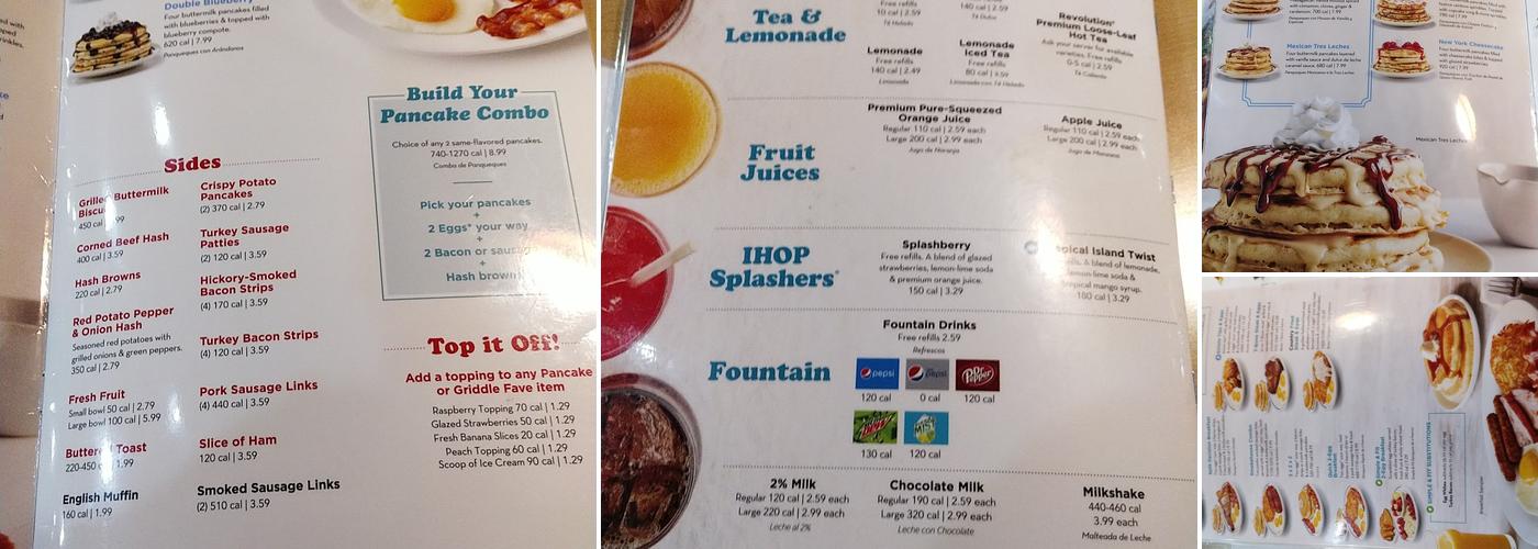 IHOP Menu