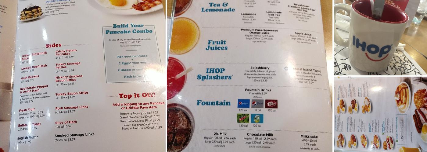 IHOP Menu