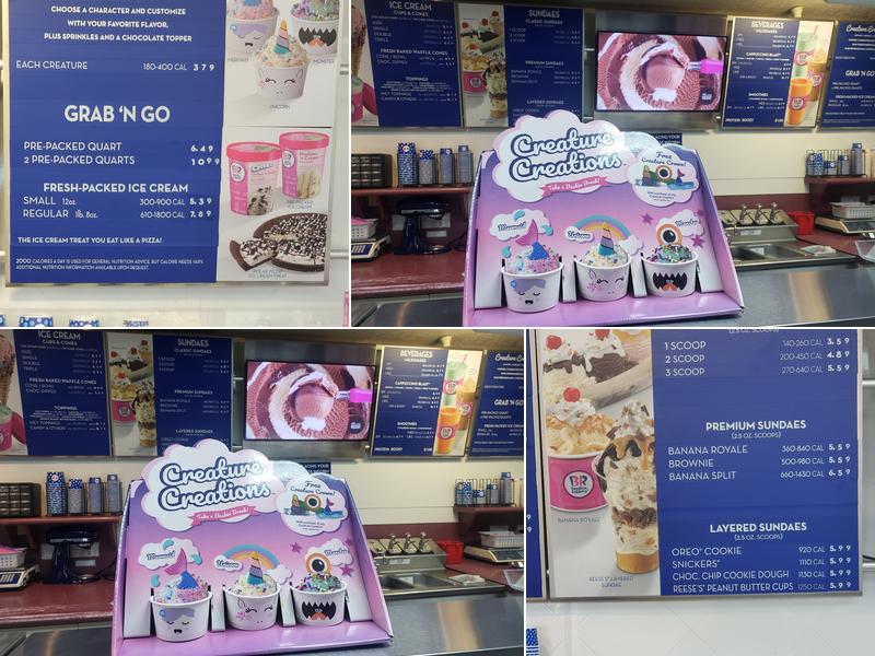 Baskin-Robbins Menu