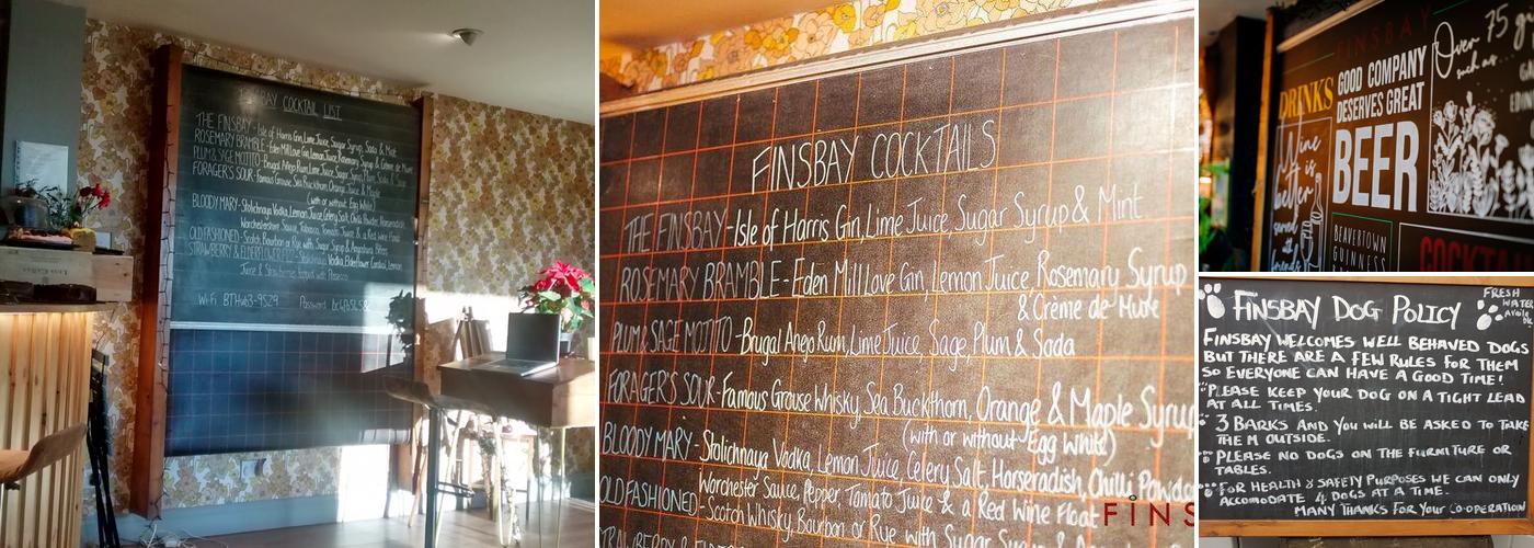 Finsbay Menu