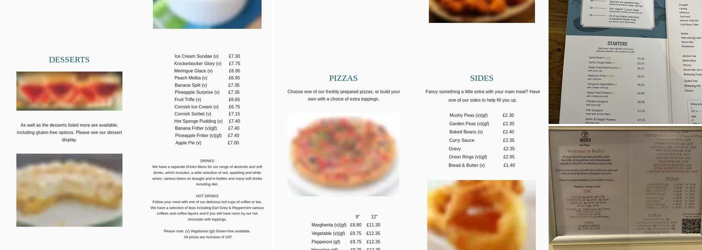 Becks Fish & Chips Menu