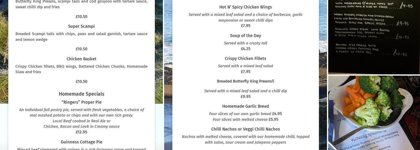 Ring o' Bells Inn Menu