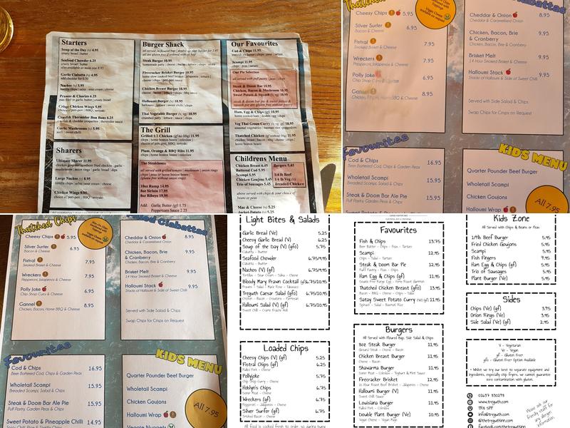The Treguth Inn Menu