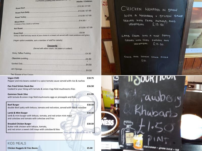 Combwich Anchor Menu