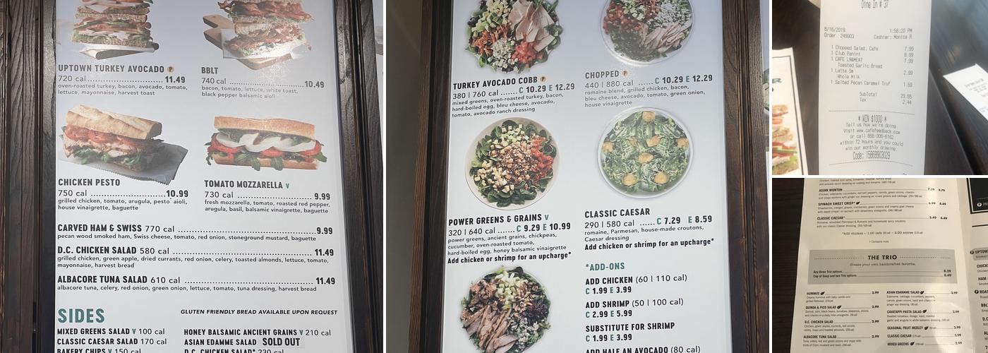 Corner Bakery Cafe Menu