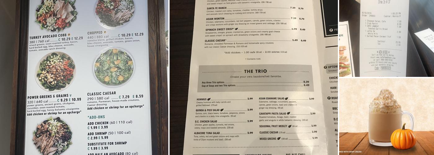 Corner Bakery Cafe Menu