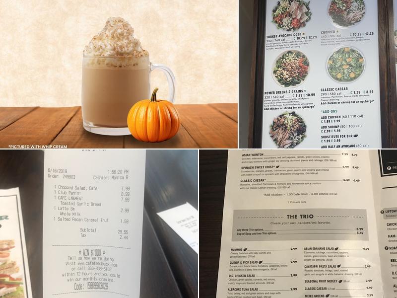 Corner Bakery Cafe Menu