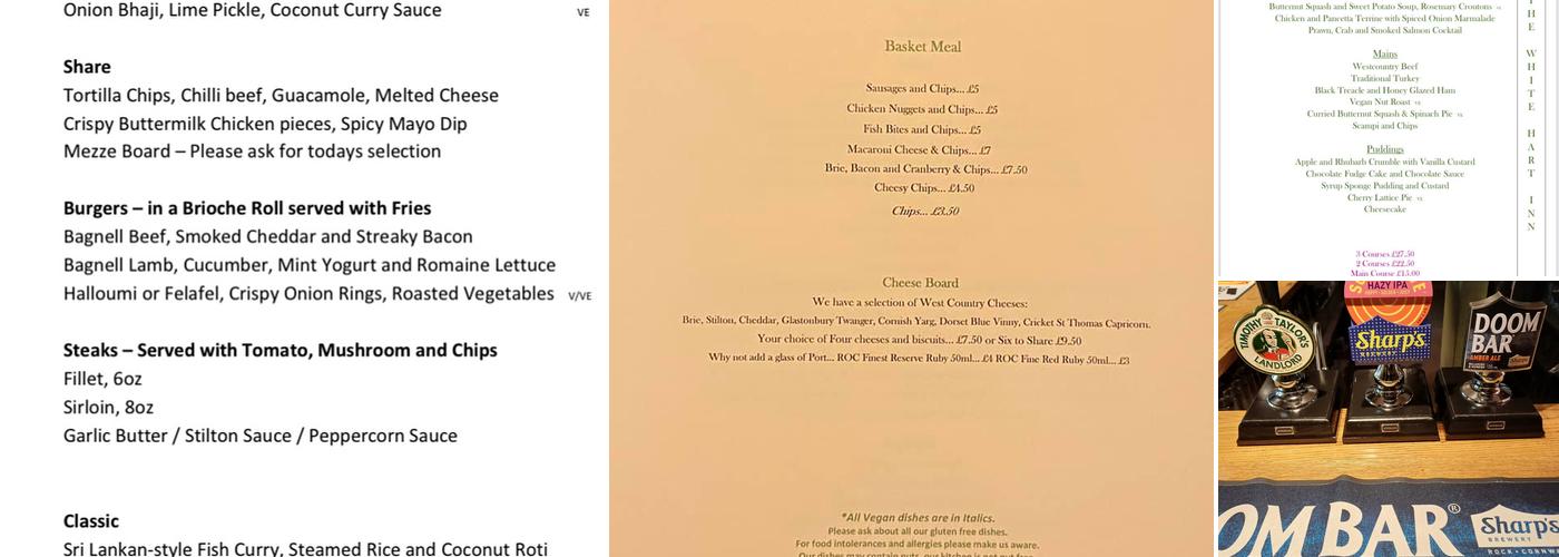 The White Hart Inn Menu
