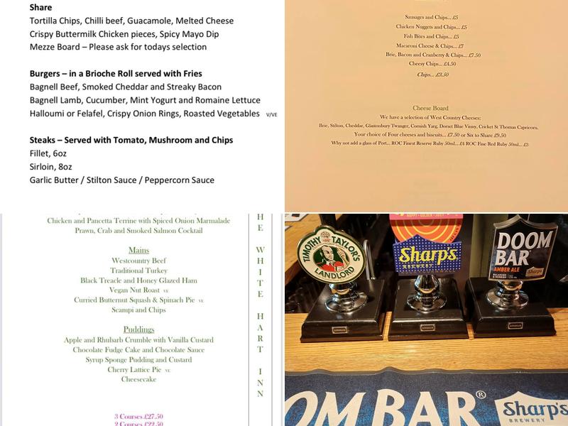 The White Hart Inn Menu