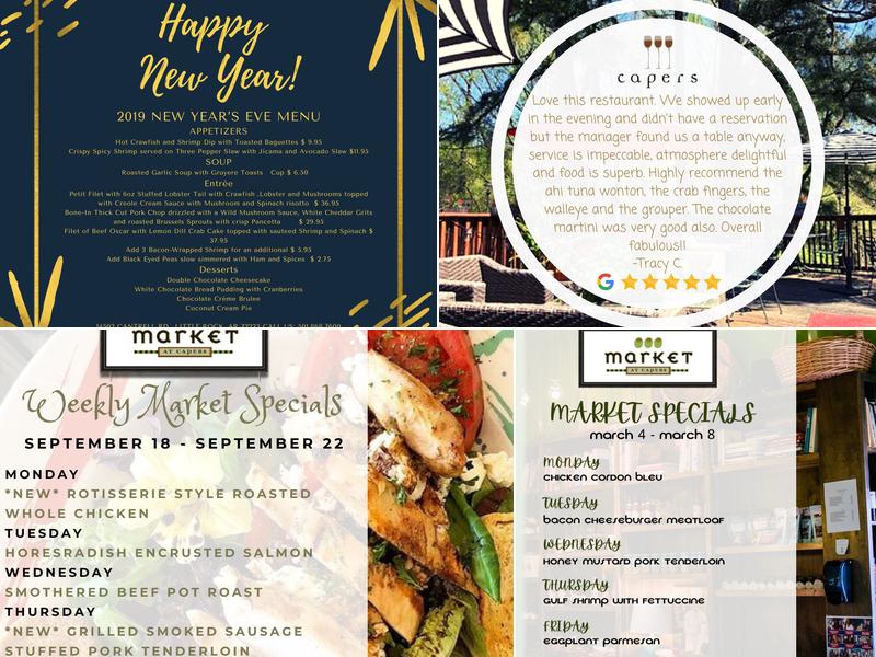 Market At Capers Menu