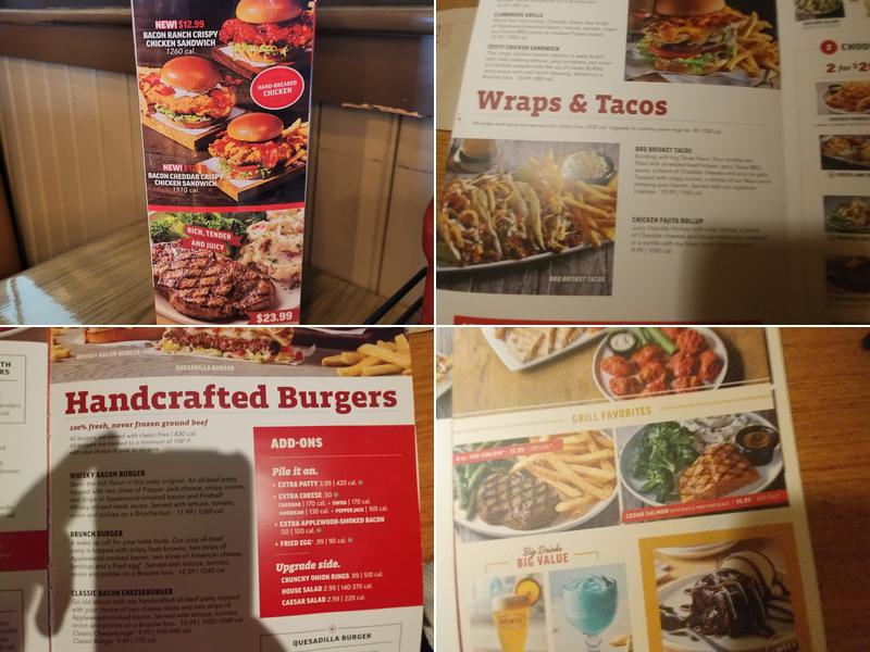 Applebee's Grill + Bar Menu