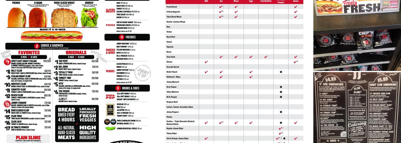 Jimmy John's Menu