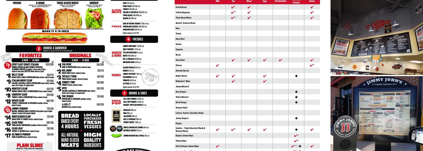 Jimmy John's Menu