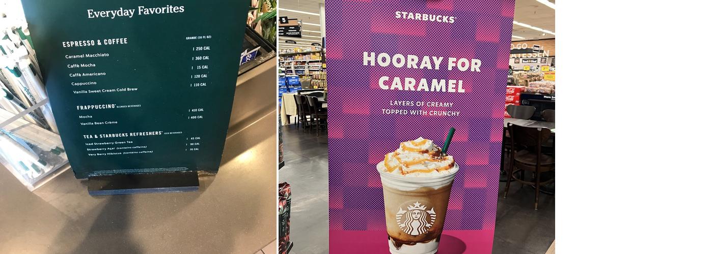 Starbucks Menu