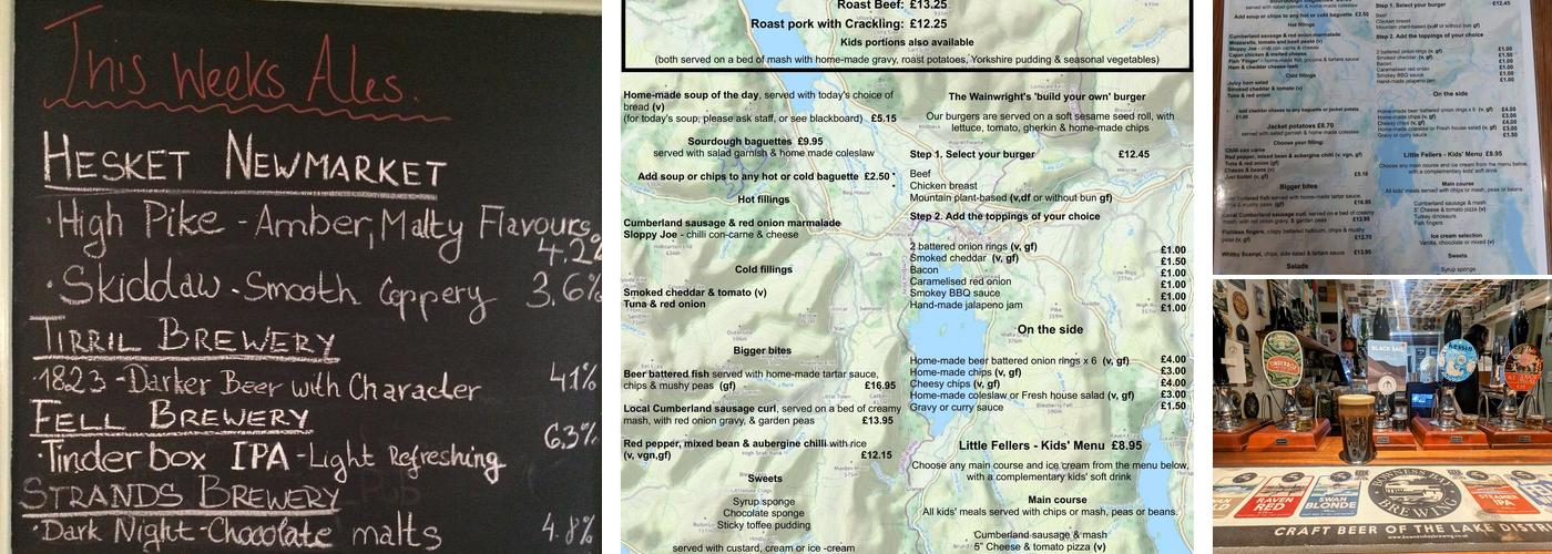 The Wainwright Pub Menu