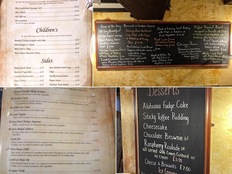 The Bank Tavern Menu