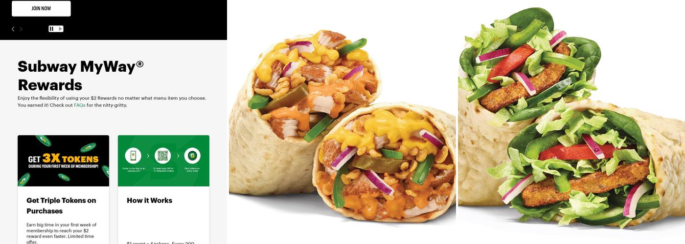 Subway Menu