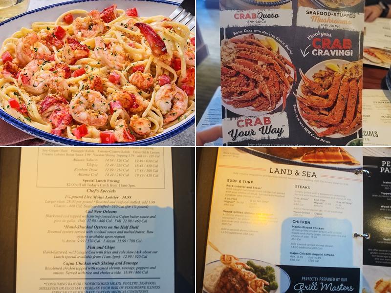 Red Lobster Menu