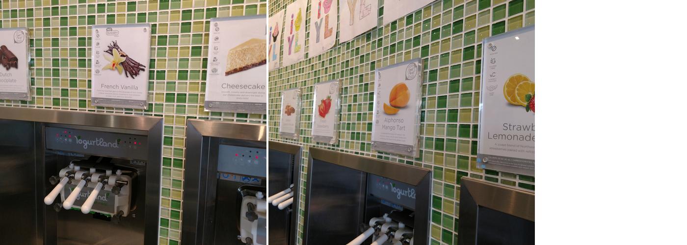 Yogurtland St. George Menu