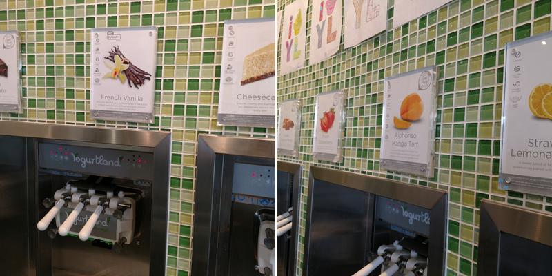Yogurtland St. George Menu