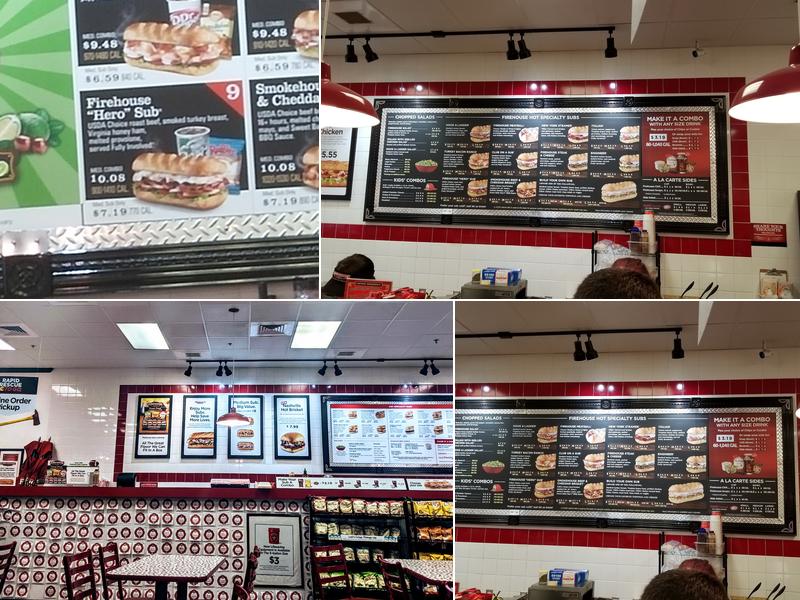 Firehouse Subs Red Rock Commons Menu