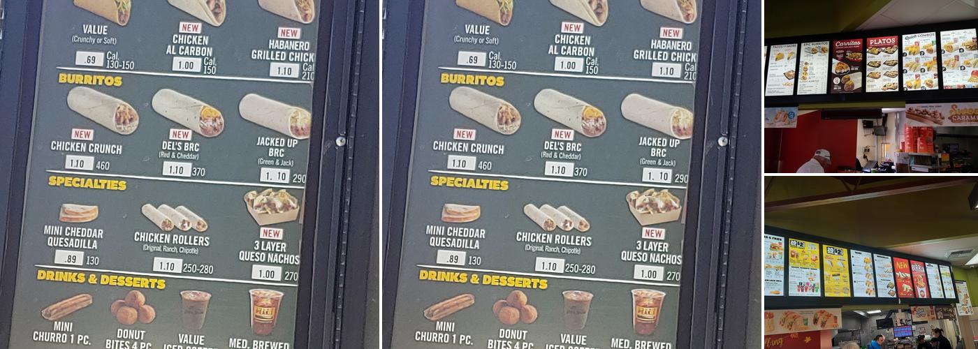 Del Taco Menu