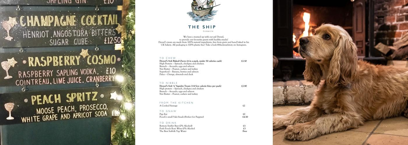 The Ship at Dunwich Menu