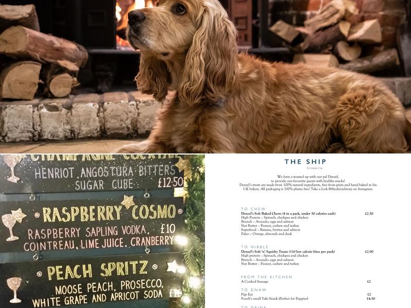 The Ship at Dunwich Menu