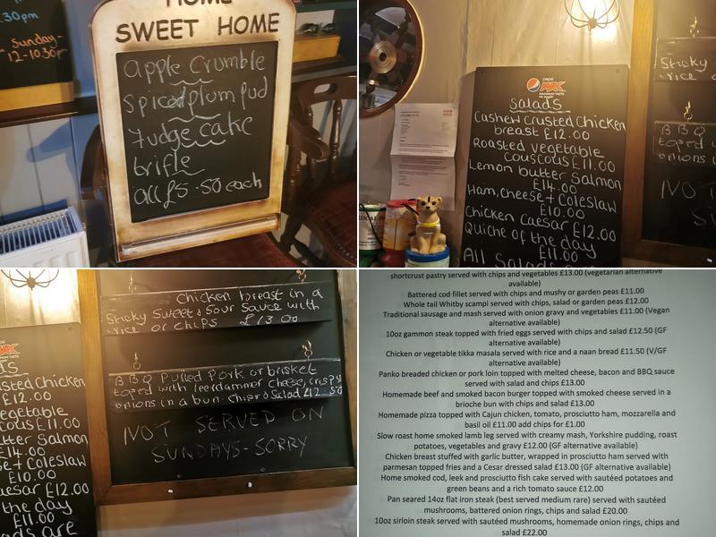 The Royal George Menu