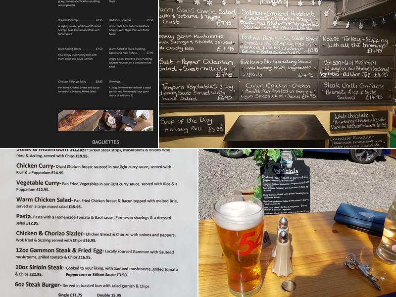 The Milbank Arms Menu