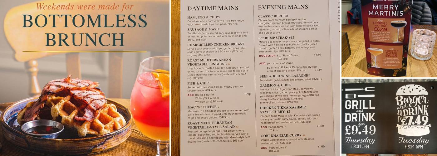 The Hemlock Stone Menu