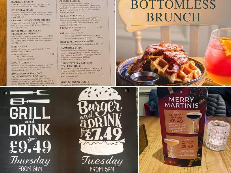 The Hemlock Stone Menu