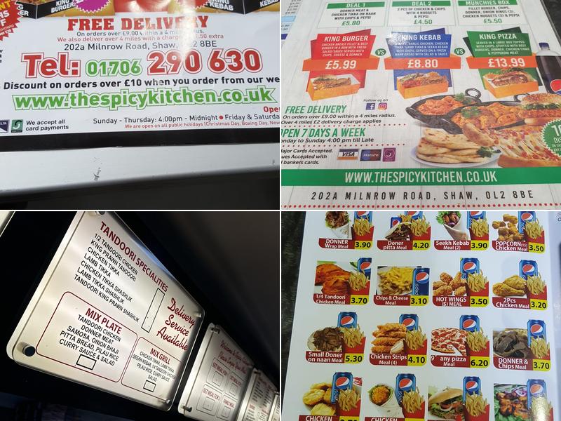 The Spicy Kitchen Menu