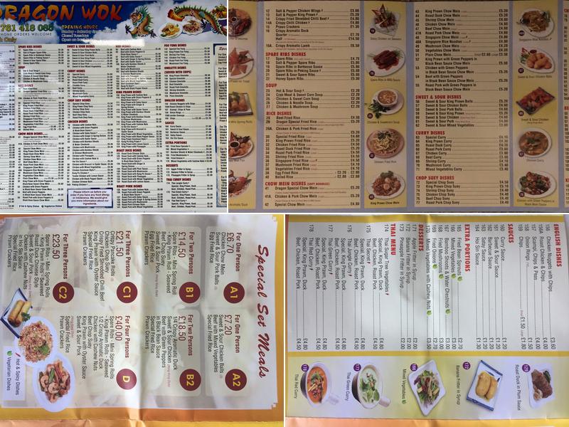 Dragon Wok Menu