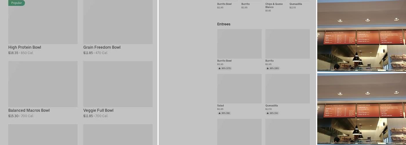 Chipotle Mexican Grill Menu