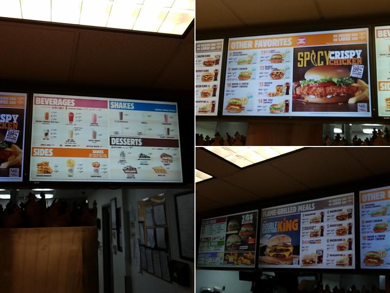 Burger King Menu