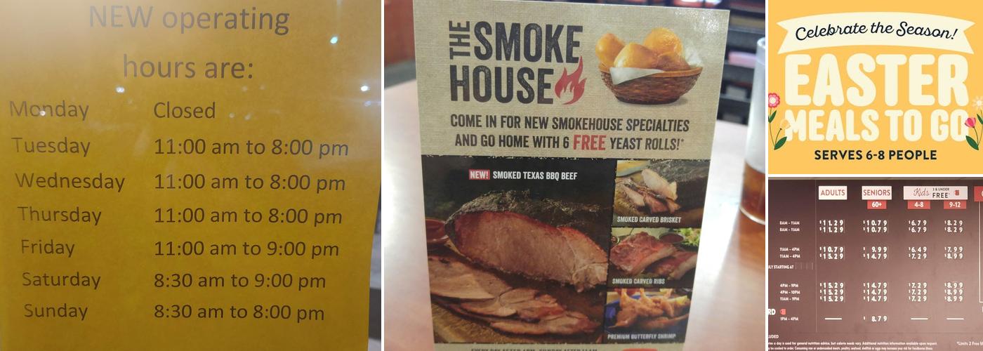 Golden Corral Buffet & Grill Menu