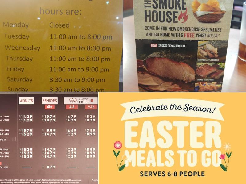 Golden Corral Buffet & Grill Menu