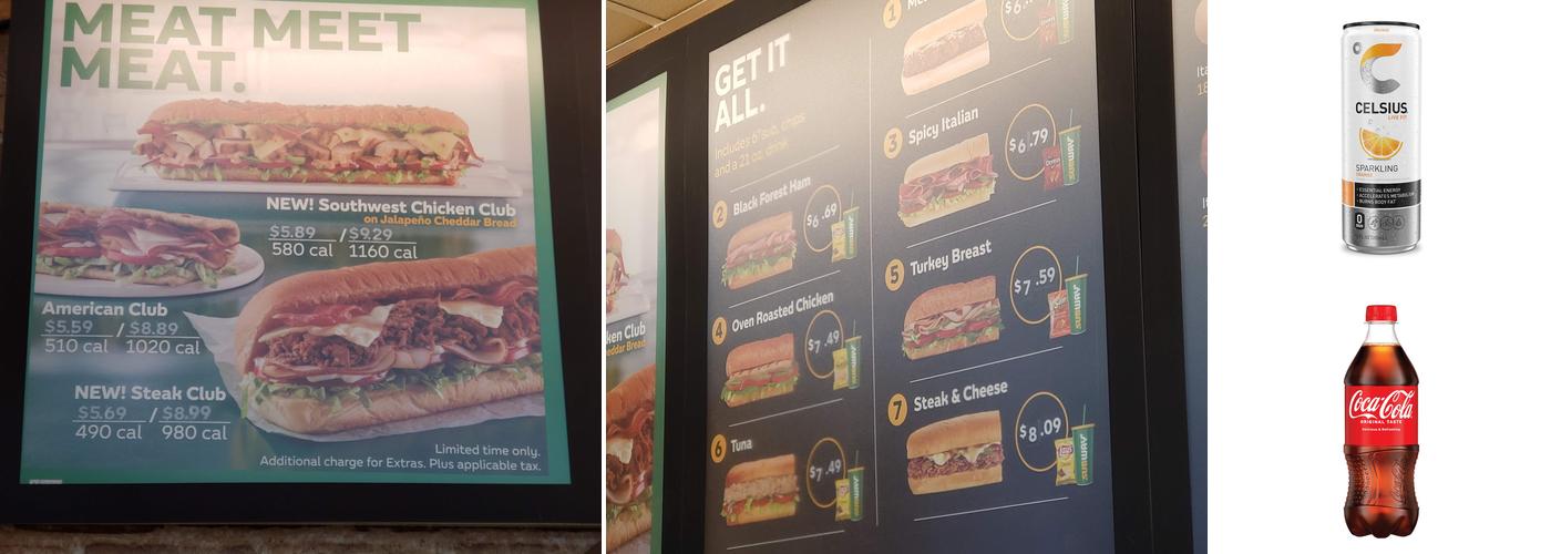 Subway Menu