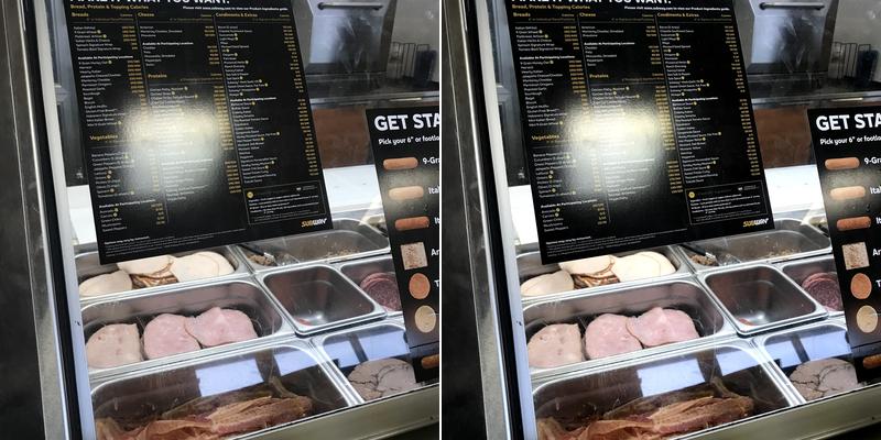 Subway Menu
