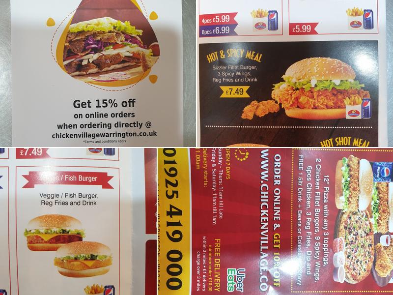 Chicken Village Menu