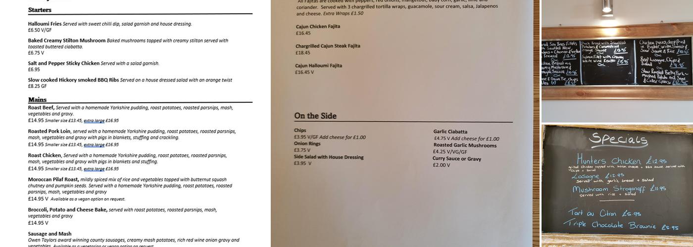 The Spread Eagle Menu