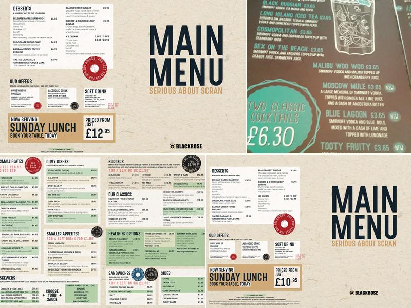 Old Lloyds Arms Menu